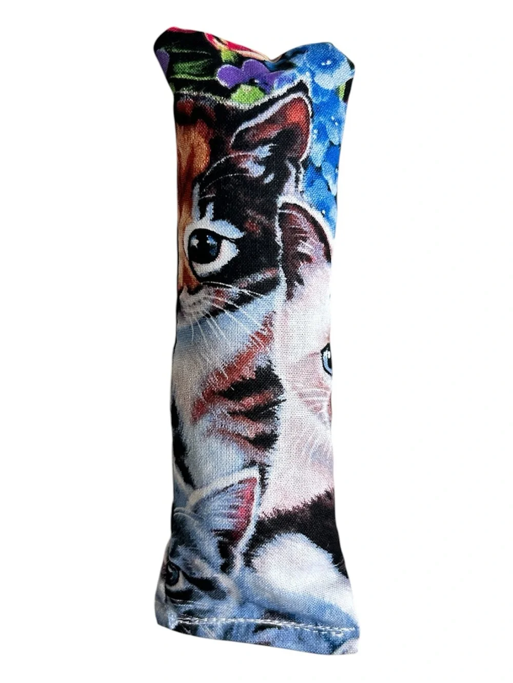 HAND CRAFTED Fabric Cotton Organic Catnip Interactive Kicker Stick Cat Toy